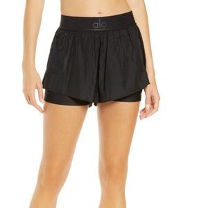 Alo high waisted layered nylon pants